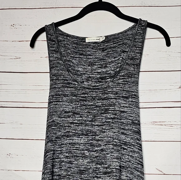 Rag & Bone Jeans Black Heather Twist Back Sleeveless Top - Picture 3 of 9